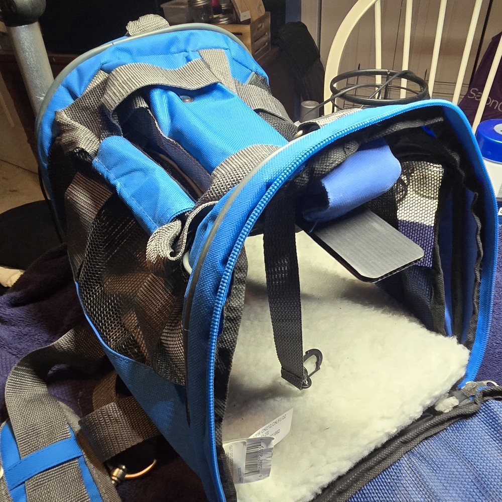 Blue and Gray Pet Carrier